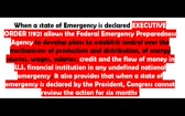 UNITED STATES IS ALL BUT OVER AS TRUMP HANDS IT OVER TO FEMA