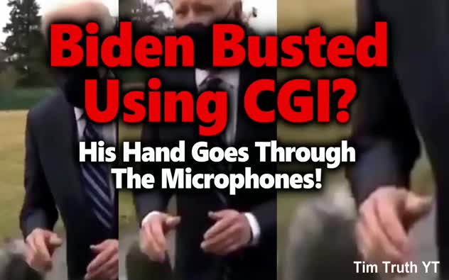 Joe Biden Microphone Greenscreen CGI They Live