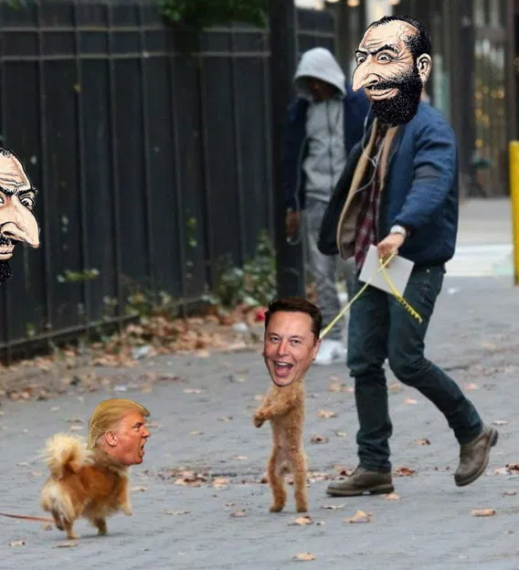 jews trump elon musk dogs.webp