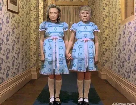 trump hilary clinton jews israel the shing dees.webp