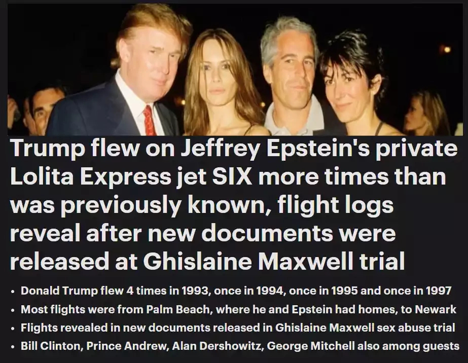 trump flew on ghislane maxwell epstein flight lolita express pedo jews.jpg