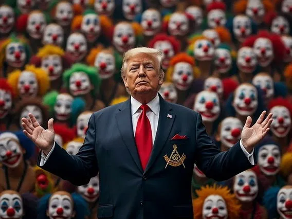 trump with voter clowns.webp
