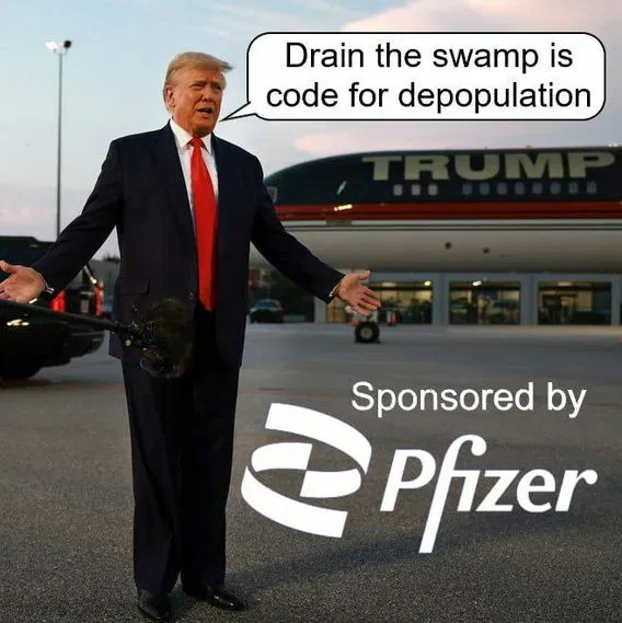 drain the swamp depopulation vaccines trump.webp