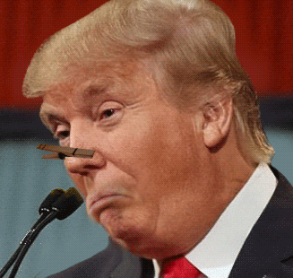 trump shit out of mouth.gif