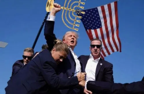trump fake assassination jews menorah.webp