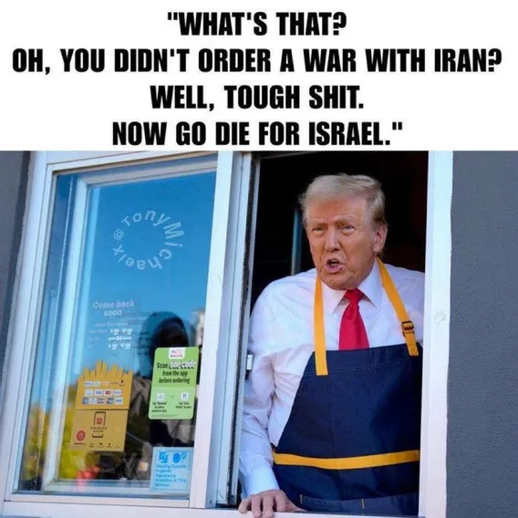 mcdonalds go die for israel war with iran trump.webp