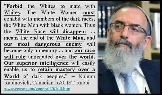 white race must disappear rabbi jews genocide immigration.jpg