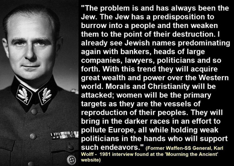 karl wolff SS general hitler WW2 White genocide by jews race mixing Europe.jpg