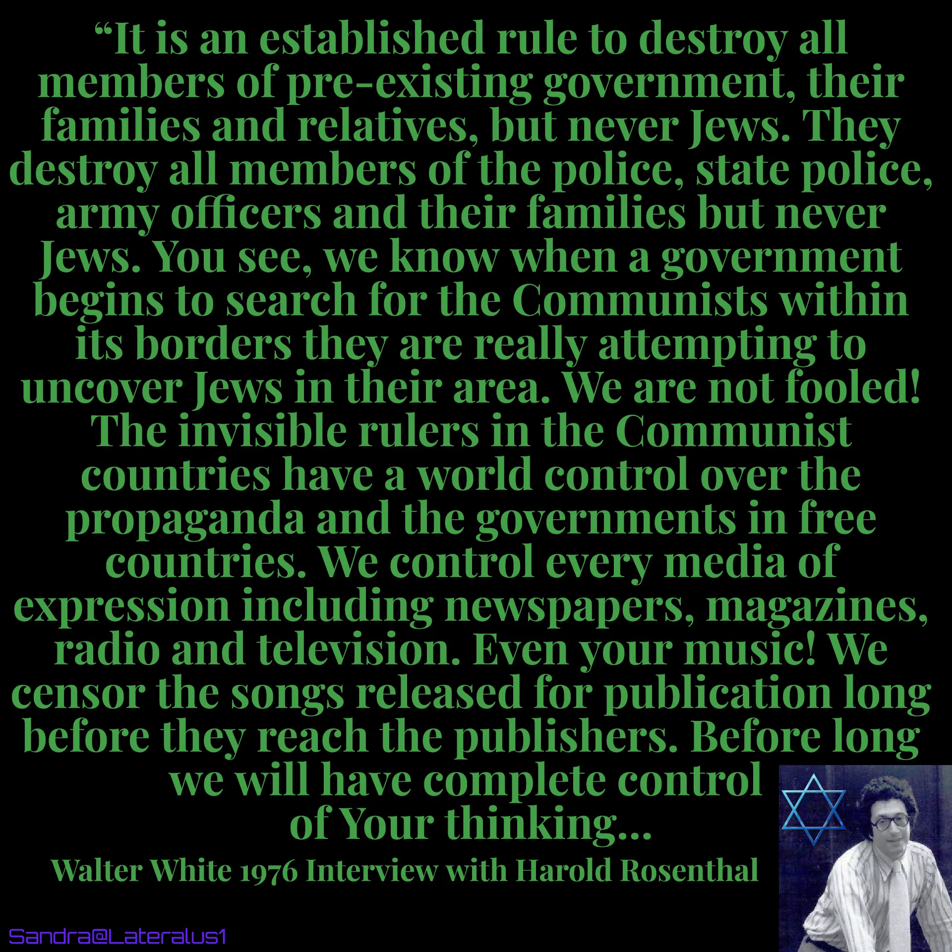 mine rosenthal destroy everyone except jews.webp