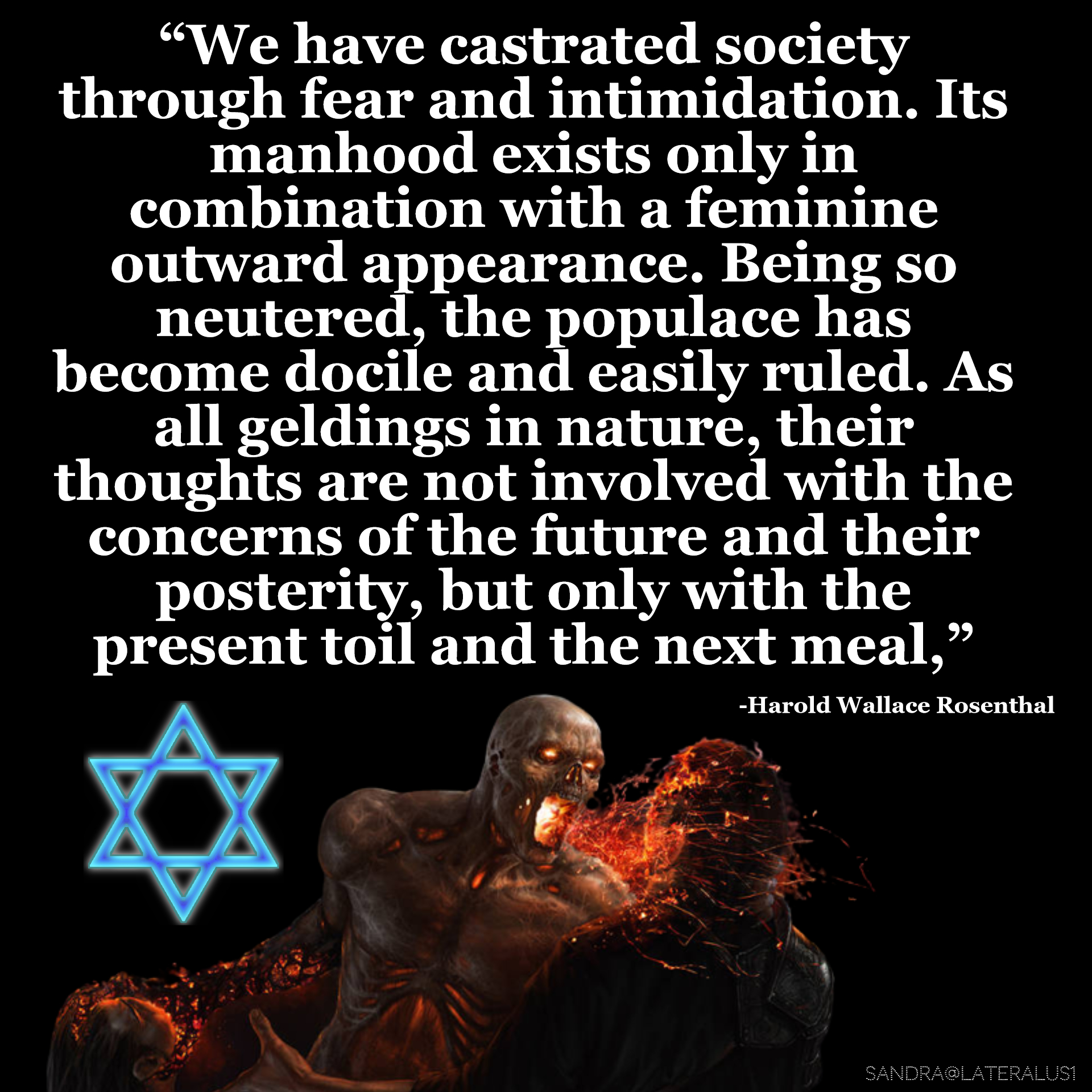 mine rosenthal castrated society men are weak.jpeg