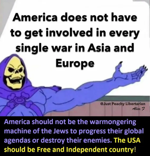 america should not be fighting wars for jews israel.webp