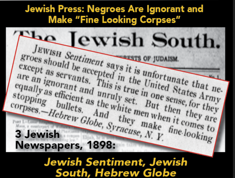 Jews and the black slave trade media good for dying in war.png