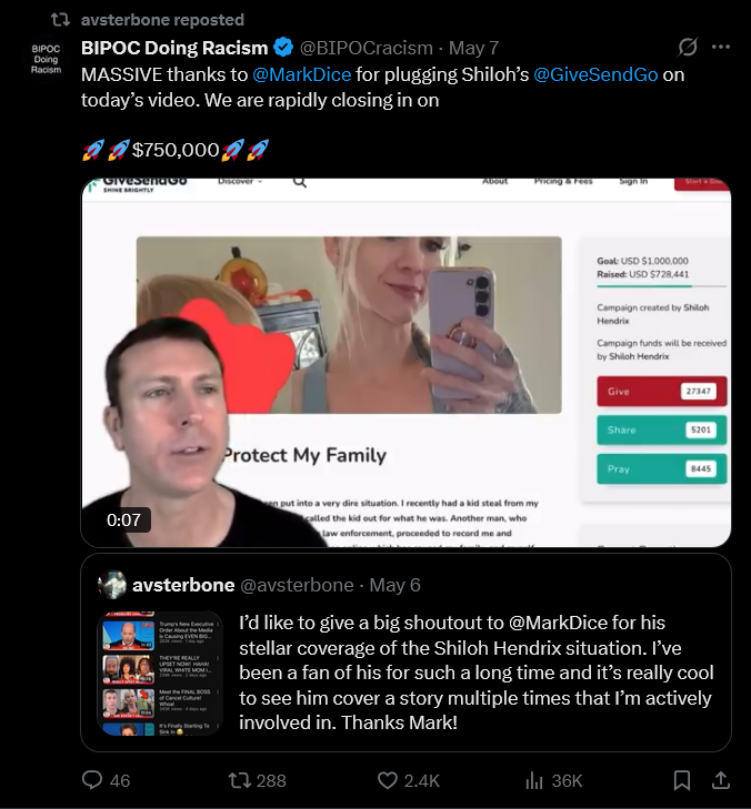 mark dice shilling for Shiloh Hendrix hoax.png