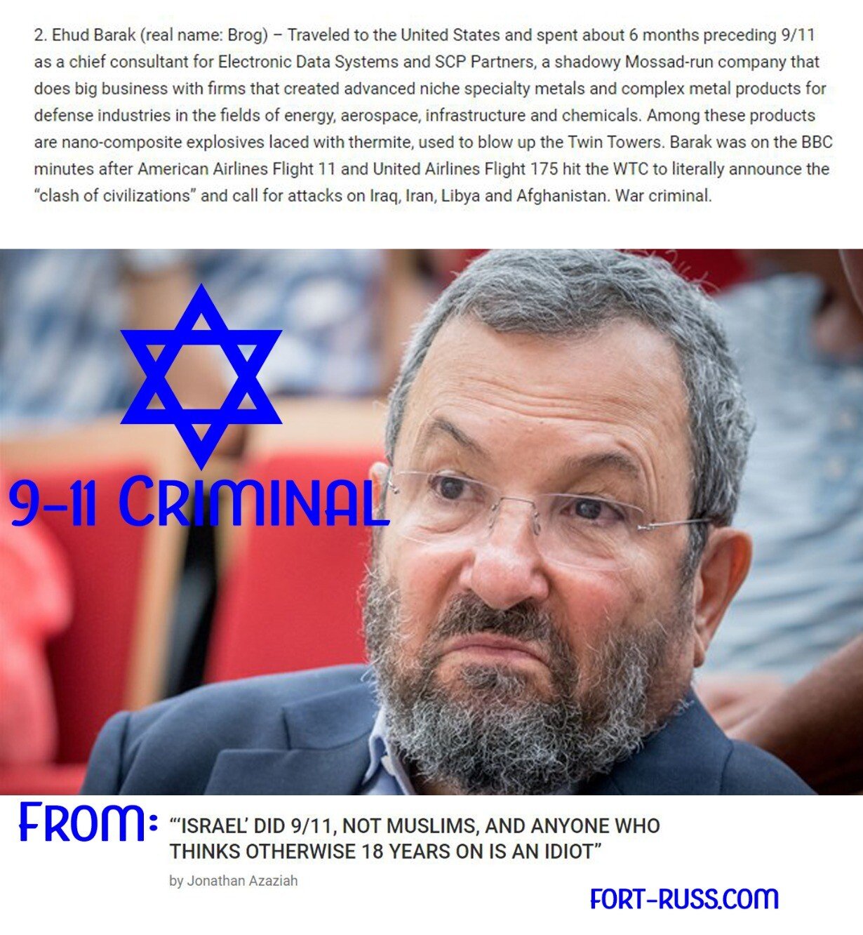ehud barak jews israel mossad zionist 911.jpg