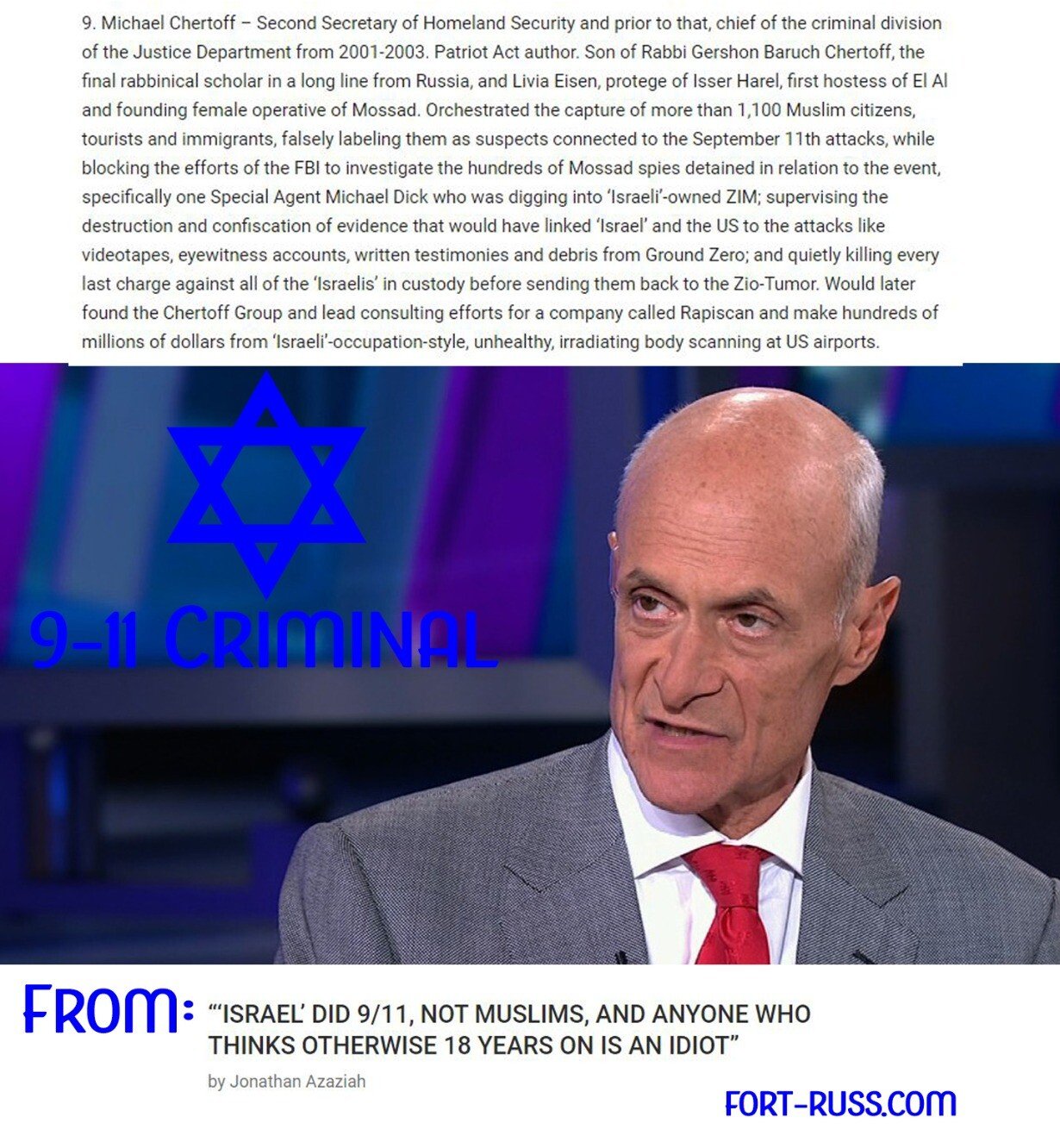 chertoff zionist jews israel criminal 911.jpg