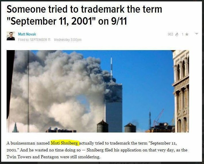jews tried to trademark term 911 2001 israel.jpg