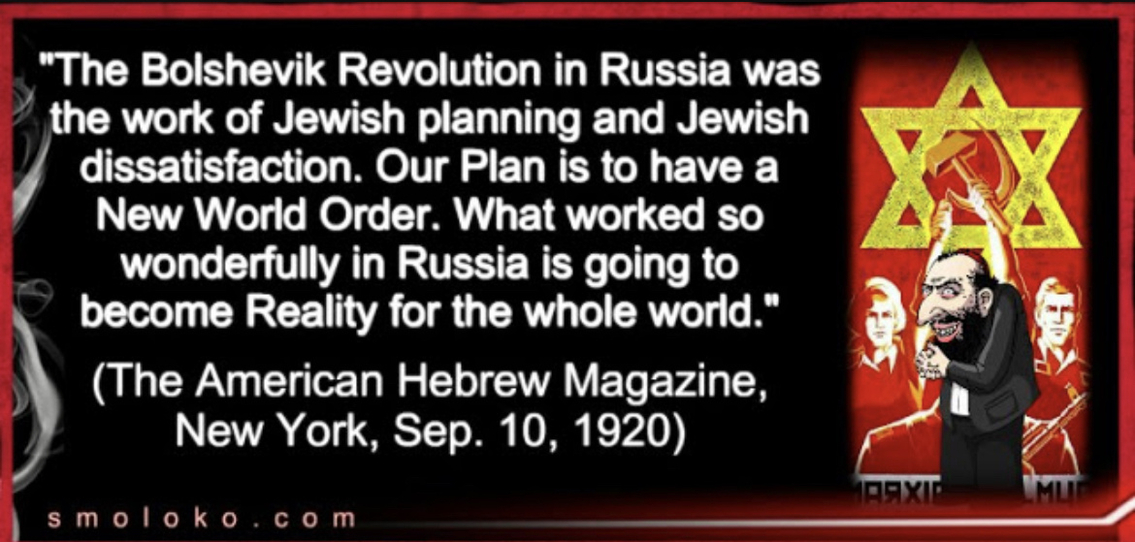 bolshevik revolution is plan for the jews new world order today.jpeg
